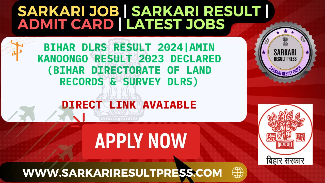 Bihar DLRS Result 2024